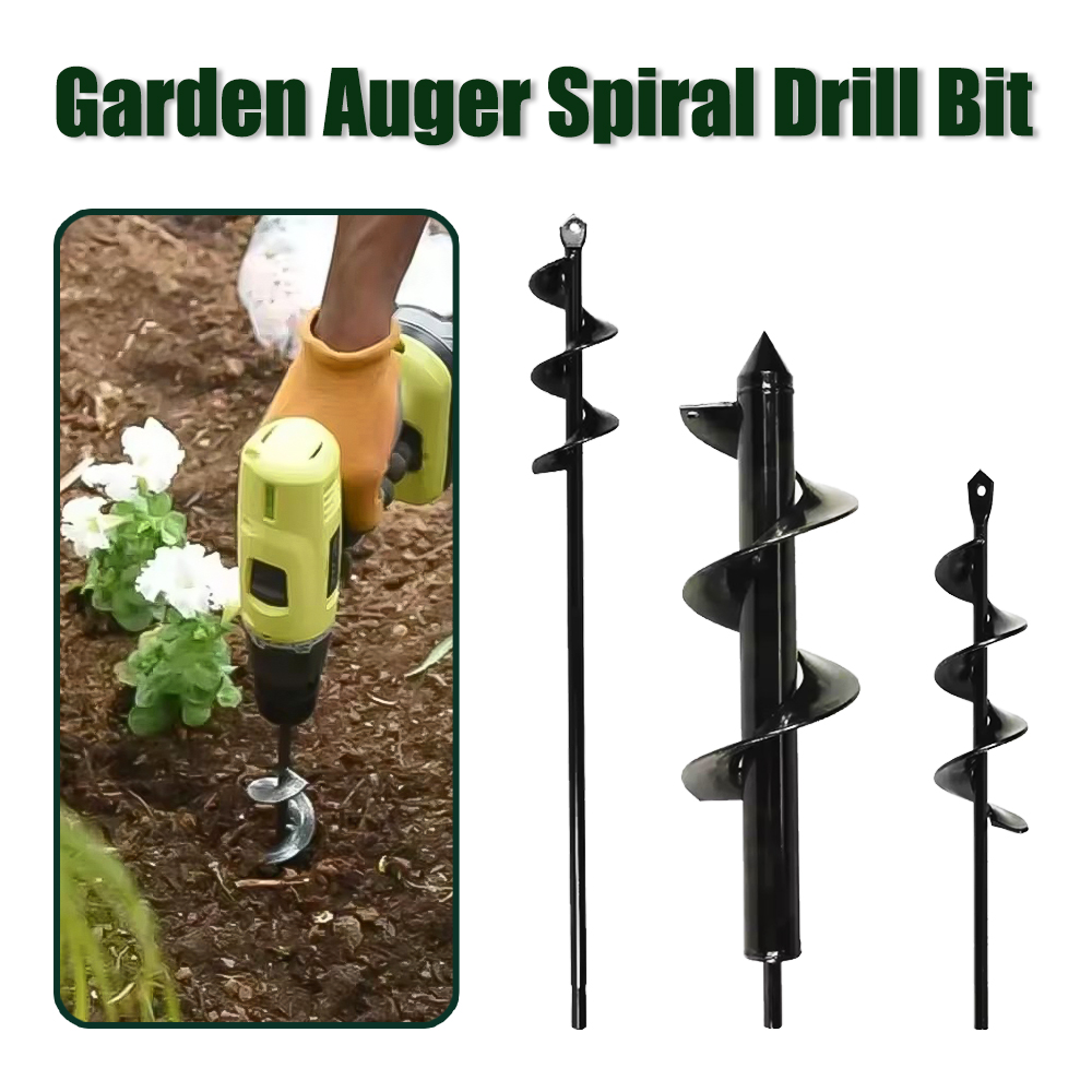 Post Hole Digger - Garden Auger Spiral Drill Bit Hex
