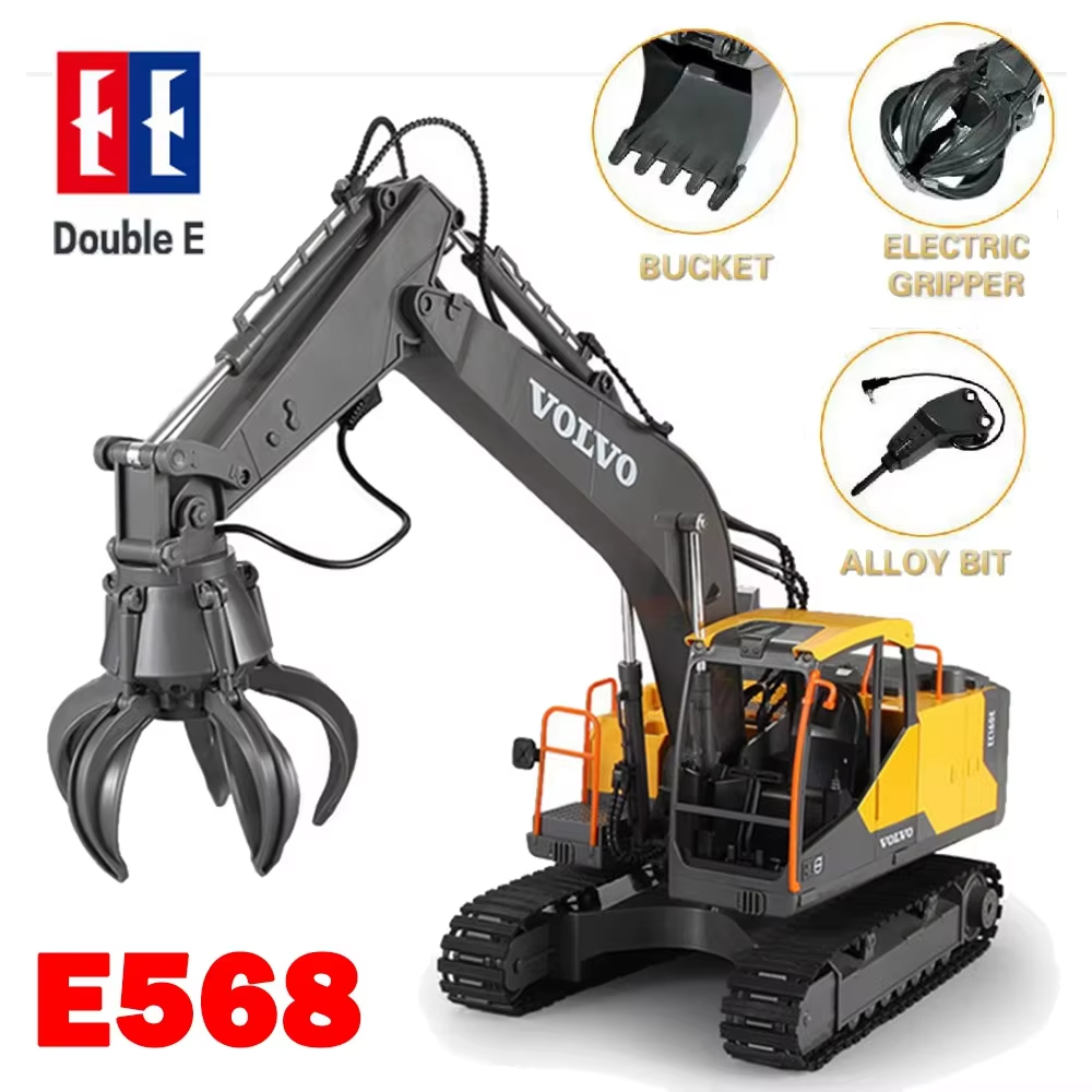 Heavy Equipment Games - Double E E568 RC Excavator 1/16