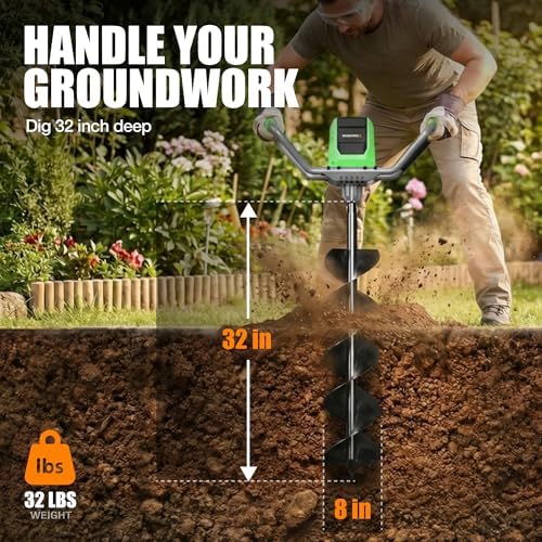 WORKPROX 40V Electric Auger Po - огляд і ціна Post Hole Digger