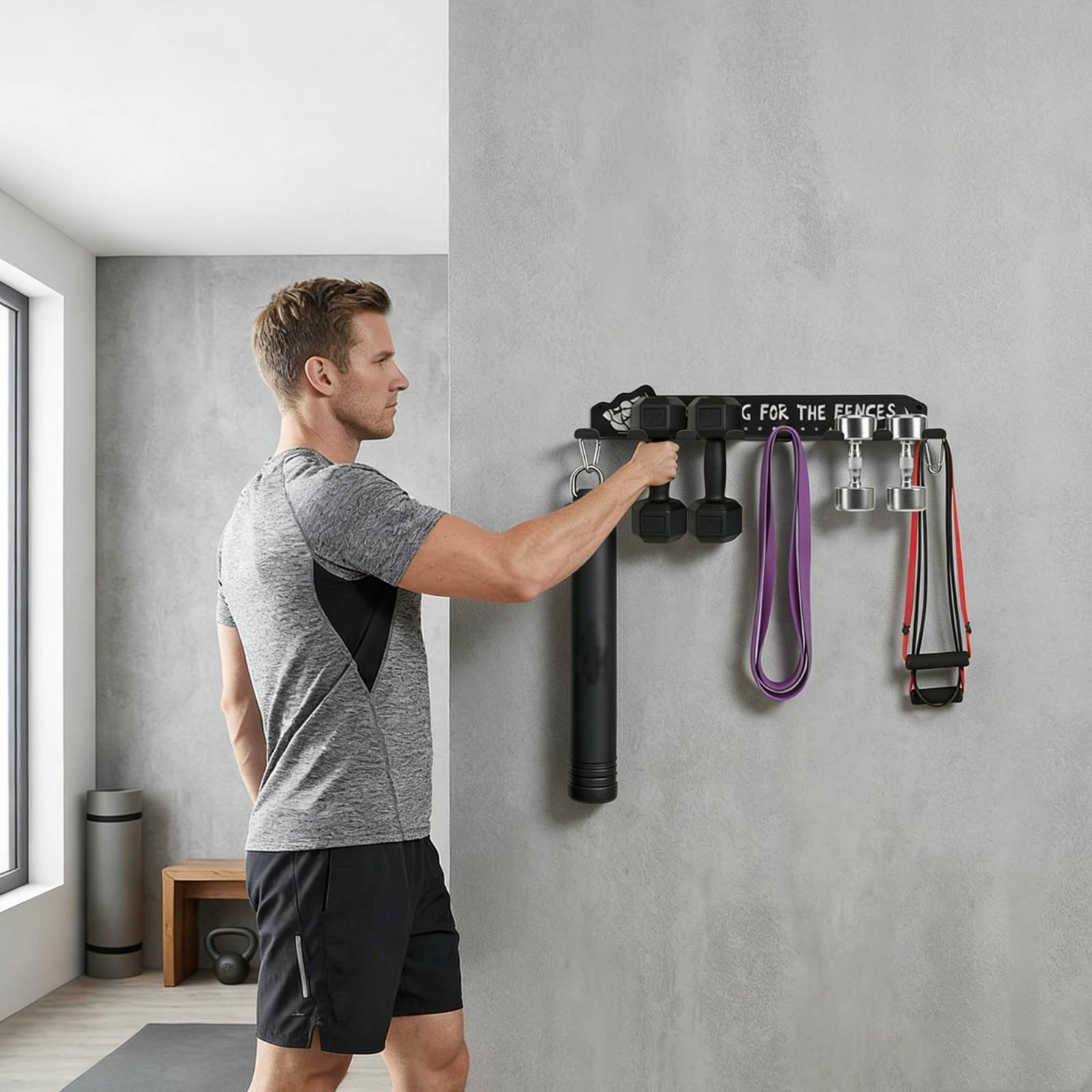 8 Hook Sports Equipment Rack H - огляд і ціна Heavy Equipment Usa