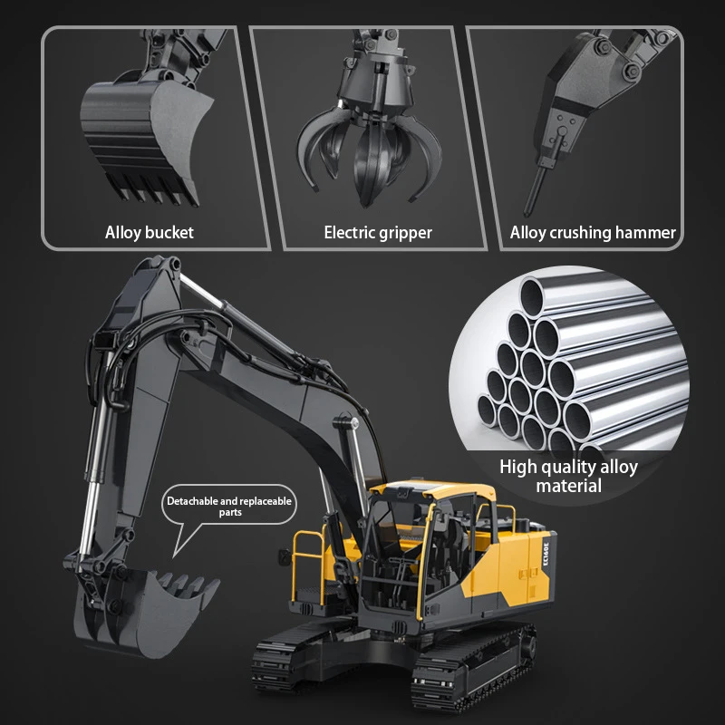 Double E E598 RC Excavator All - огляд і ціна Heavy Equipment Games