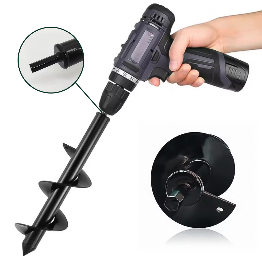 Garden Auger Spiral Drill Bit  - огляд і ціна Post Hole Digger