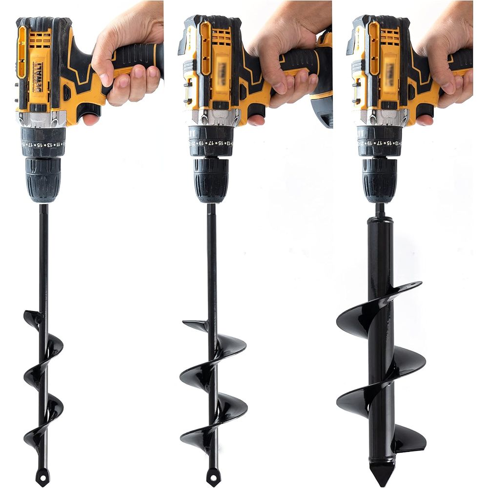 Set 3 Solid Auger Drill Bit or - огляд і ціна Post Hole Digger