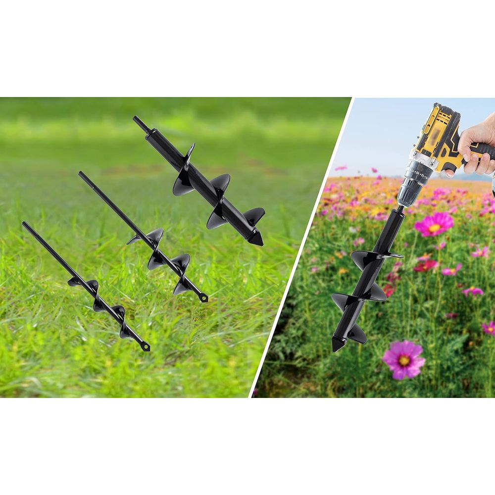 Set 3 Solid Auger Drill Bit or - огляд і ціна Post Hole Digger