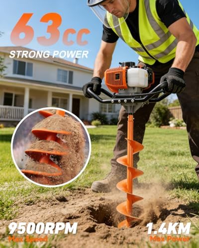 NEO-TEC 63CC Post Hole Digger  - огляд і ціна Post Hole Digger
