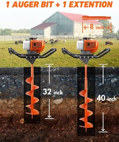NEO-TEC 63CC Post Hole Digger  - огляд і ціна Post Hole Digger