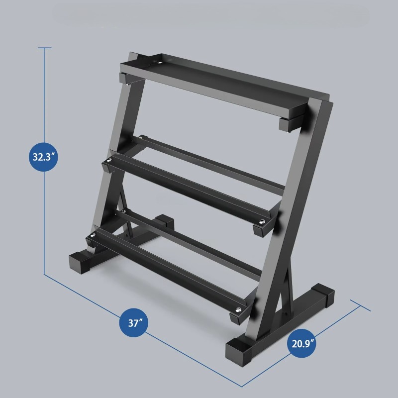 3-Tier Dumbbell Storage Rack 8 - огляд і ціна Heavy Equipment Usa