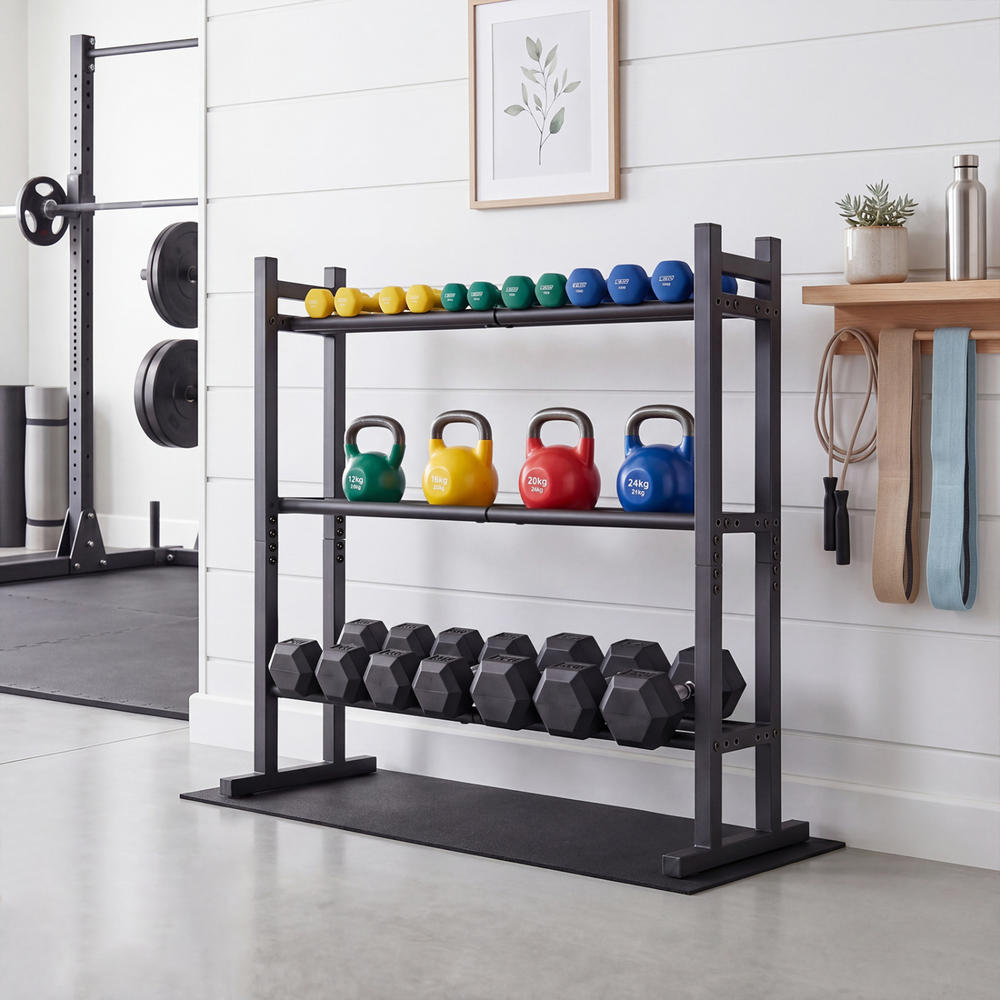 Heavy Duty 3-Tier Dumbbell Rac - огляд і ціна Heavy Equipment Usa