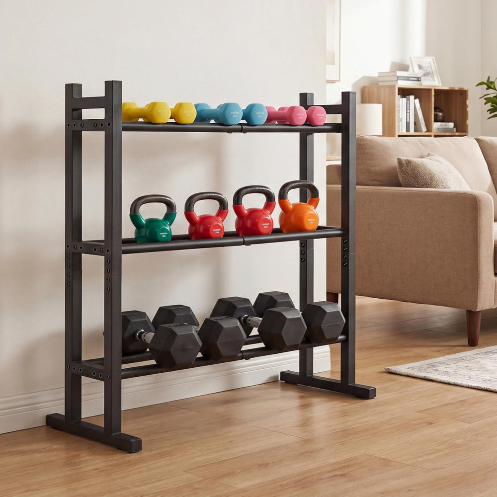 Heavy Duty 3-Tier Dumbbell Rac - огляд і ціна Heavy Equipment Usa
