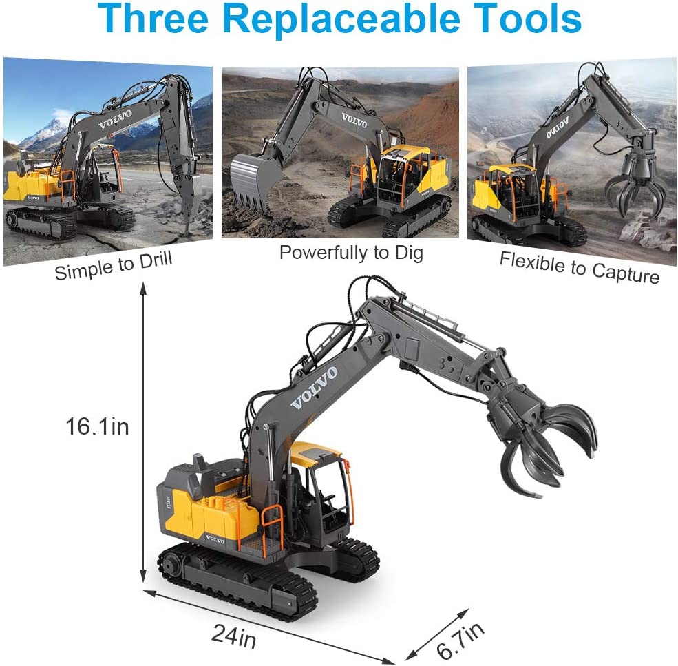 Double E E568 RC Excavator 1/1 - огляд і ціна Heavy Equipment Games